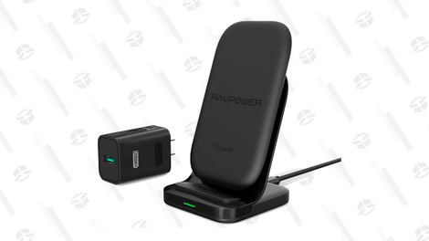 RAVPower Wireless Charging Stand | $25 | Amazon | Clip coupon on page and use the promo code TVPC06934